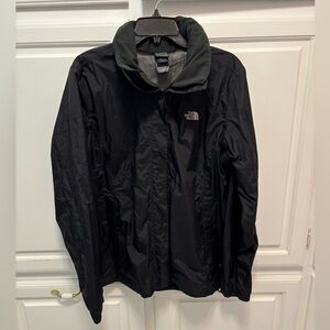The North Face Women’s Black HyVent Hooded Rain Windbreaker Jacket Size XXL